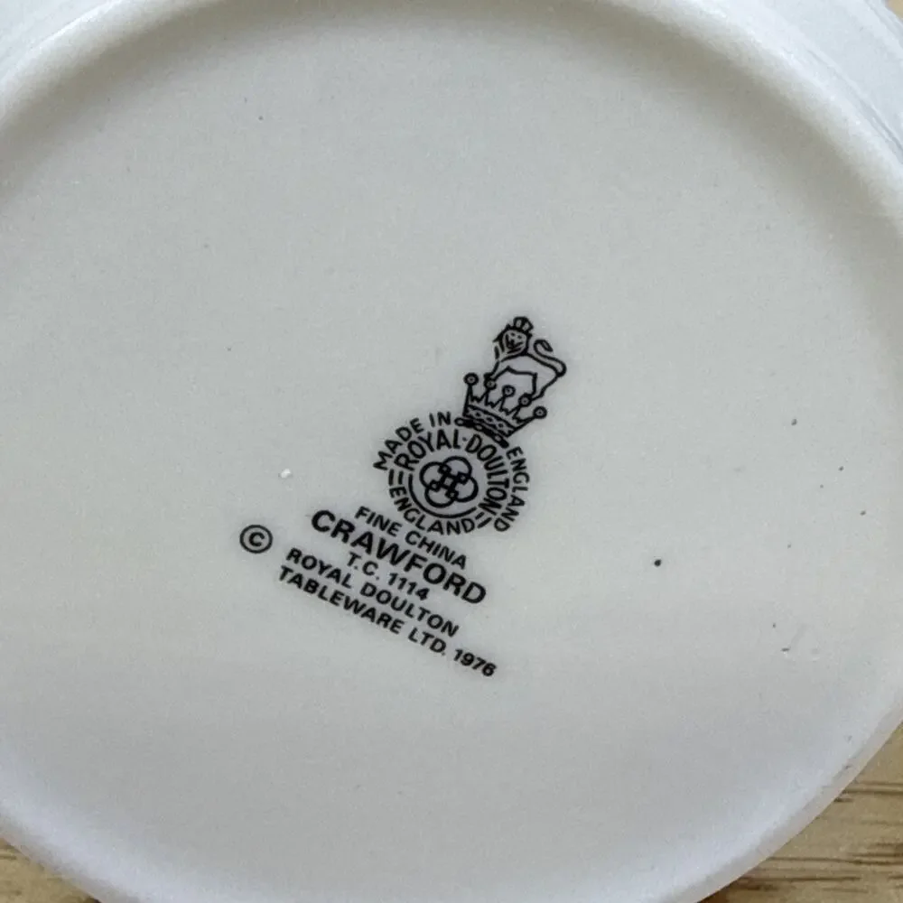 CRAWFORD by Royal Doulton Creamer 3” Made In England Discontinued Piece